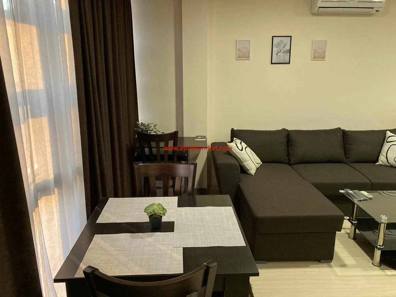 Merkez, tamamen mobilyalı daire, yeni inşaat-0 Merkezde, tamamen mobilyalı daire, yeni inşaat - 0