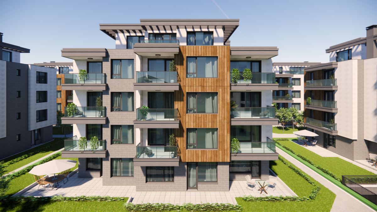 квартал. Двухкомнатная квартира в строящемся комплексе, часть закрытого комплекса, юг, с центральным отоплением, подземное парковочное место-0 кв. Ново село -юг, Двустаен апартамент в строеж, част от затворен комплекс, южен, с ТЕЦ, подземно паркомясто - 0